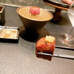 西麻布 焼肉 X - タンに自家製レモン塩がとても合う