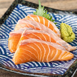 salmon sashimi