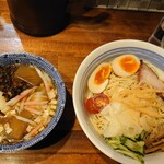 麺屋 悠 - 冷しワンタンつけそば（塩）