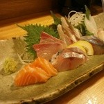 刺身盛り。さばが出色！
