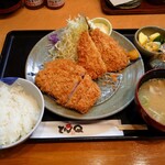 とんかつ とんQ - やまと豚ロース＆鰺フライ定食