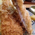 とんかつ とんQ - 鰺フライ（身の厚さも完璧）