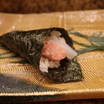 にぎり鮨 一五〇 - イカトロ手巻き