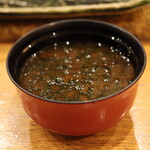 にぎり鮨 一五〇 - あおさの赤出汁