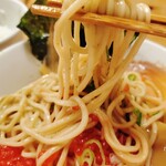 らーめん いつ樹 - 冷たく冷えた麺