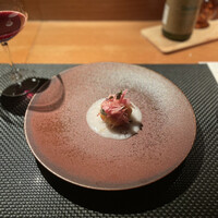 インカメラ コン テラッツァ - 徳島より ハモのフリットと茗荷のアグロドルチェ