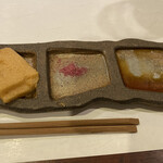 鉄板 松阪屋 - ステーキのソース　泡しょうゆ、ワイン塩、ポン酢