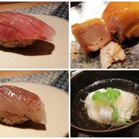 鮨 やま田 - ③なま、鮭、椀、とろ