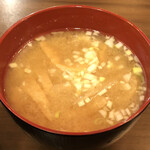 Kankoku Izakaya Haruban - ランチの味噌汁