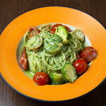 めがね食堂 a la gri - 芽キャベツとホタテのジュノベーゼ