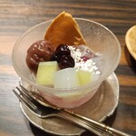 割烹 清風 - デザート（白きくらげとユウガオ？）
