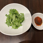 創作麺工房 鳴龍 - パクチーと麻辣醤