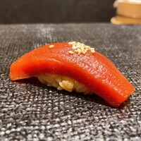 名古屋 栄 鮨 栄華 - お任せ特上握り 17800円
                握り 漬けマグロ