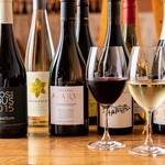 15 types of wine by the glass (3 types of sparkling, 6 types each of white and red)