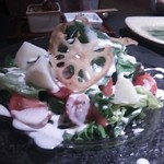 アイスプラントのサラダ