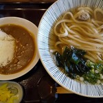 178511824 - ミニカレーと、かけうどん。