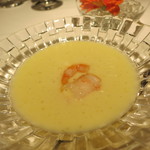 レストラン ラッセ - 25年3月　メイクイーンのスープ　天使の海老添え