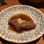 大衆馬肉酒場 三村 - ハツ　自分は少し匂いを感じる。