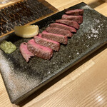 鶫 - あか牛のステーキ