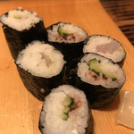 隠れ居坂屋 魚たつ - ☆〆は巻物