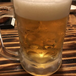 隠れ居坂屋 魚たつ - ☆まずは生ビール♪