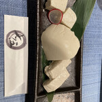 Shichigo - 左からチーズ豆腐　絹豆腐　ミルク豆腐