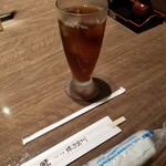 味乃宮川 - 先行・ウーロン茶。