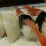 光本料理店 - 赤エビと紋甲イカ、海老味噌まですすりましょう！！