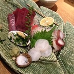 魚旬菜 こぐれ - 食べちゃったけど、初かつをと生たこ刺‼
            どっちも美味しい‼