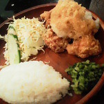 とりまる - 130302神奈川　とりまるクイーンズスクエア店　鶏唐揚げ定食