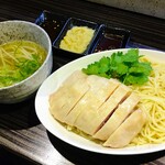 Shinasoba Tanaka - 2022/07 海南鶏麺(海南風鶏塩つけ 麺)