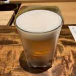 温石 - まずは生ビールで