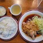 Hidariuma - ランチ しょうが焼き（640円）