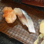 米八 - 赤貝　〆鯖