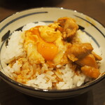 煮込うどん 山本屋本店 - 玉子＆名古屋コーチン オンザライス