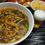 Shou raku - 高菜ロース麺＋半チャーハン