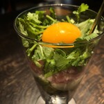 Tuna and avocado parfait