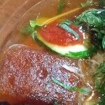 麺処 びぎ屋 - 出汁氷と梅きゅうり