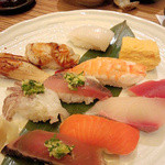 Sushi Uogashi Nihonichi - 黒潮にぎり　２５００円