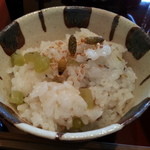 京料理くらもち - つくしの炊き込みご飯