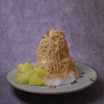 和栗菓子kiito - 季節の果物のモンブラン氷　夏織-kaori-