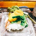 料理旅館 奥飛騨山草庵 饗家 - 煮竹の子、ホタルイカ、ちらし寿司