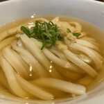 うどん居酒屋 江戸堀 - 薬味と天かすを乗せて完成