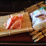 うみからそらへ - 生タコ＆赤貝の刺身  800円