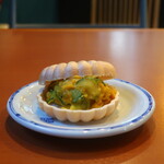 Yasai Sushi Dokoro Chirashiya - かぼちゃと胡瓜のサラダ 最中仕立て