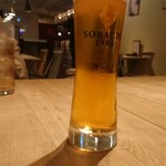 牡蠣とイタリアン 京橋Mbオイスターハウス - まずはビール！SORACHI