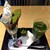 伊藤久右衛門  - 紫陽花パフェとグリーンティーのセットにしました