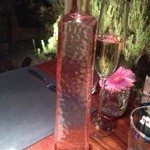 osteria LIU - お水は瓶で