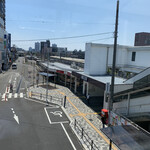 Sanuki Udon Joube - 歩道橋上から見た東口
