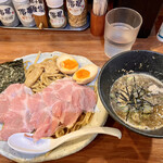 Noukou Niboshi Soba Menshou Hamaboshi - 特製黒い胡麻つけ麺
